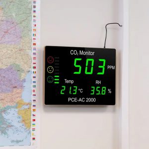 PCE AC 2000 CO2 meter Groot display Stoplicht CO2 indicatie 11 