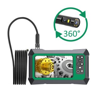 waldtech dual360hd endoscoop camera met 360° beweegbare camerakop + voor en zij camera 3m/8,5mm semi flexibel hd waterdicht